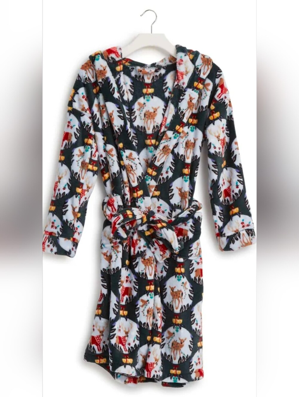 Vera Bradley Multicolor Plush Robe with Animal Motif